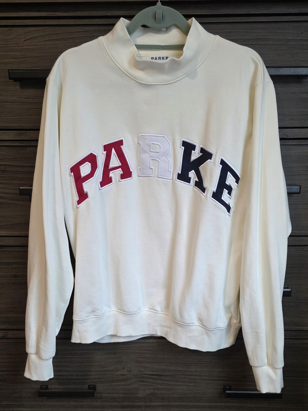 Parke Coastal Varsity Mockneck Size L/XL **Heritage** RARE